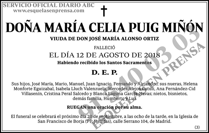 María Celia Puig Miñón